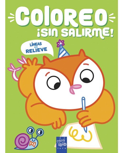 Imagen 0 de Coloreo ¡sin salirme! Búho: Líneas en relieve