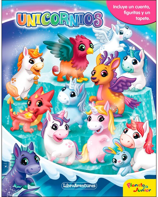 Imagen 0 de Unicornios. Libroaventuras: Incluye un cuento, figuritas y un tapete
