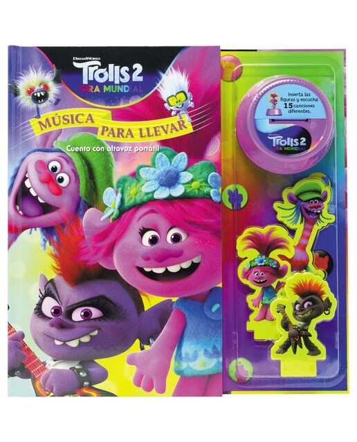 Imagen 0 de Trolls 2. Música para llevar: Cuento con altavoz portátil (Tapa dura)