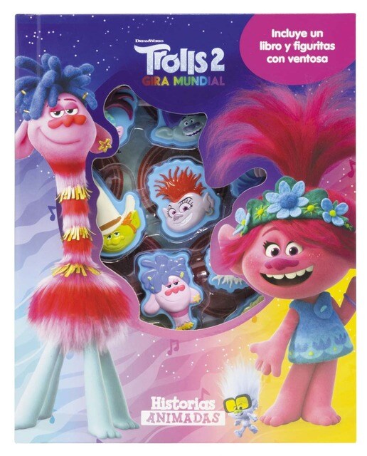 Trolls 2. Historias animadas: Incluye un libro y figuritas con ventosa 1