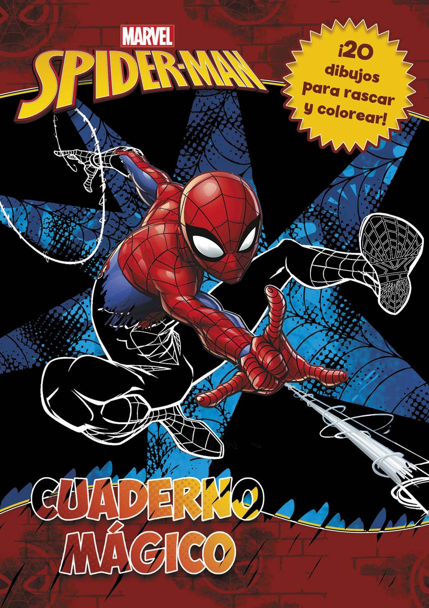 Spider-Man. Cuaderno mágico: 20 dibujos para rascar y colorear (Capa dura) 1