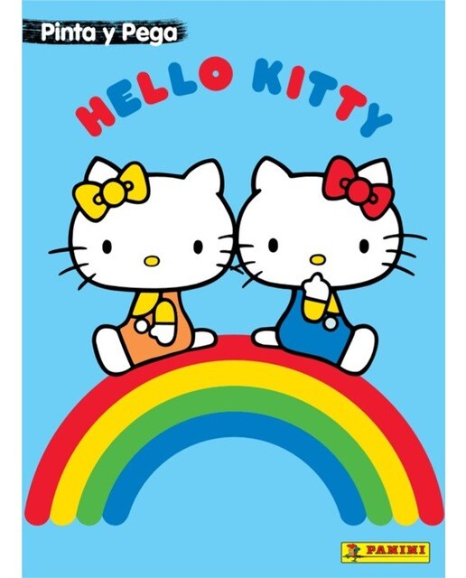 Pinta y pega hello kitty