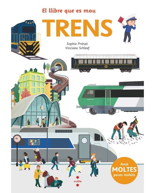 Imagen 0 de El llibre que es mou: Trens  (Tapa dura)