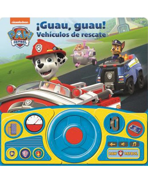 GUAU GUAU VEHICULOS DE RESCATE. LIBRO CON VOLANTE PATRULLA CANINA 1