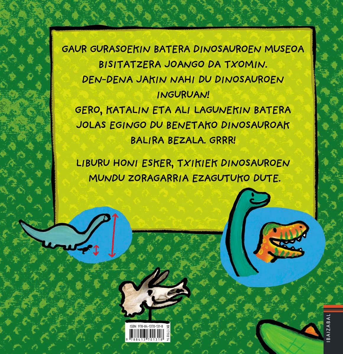 Txomin eta dinosauroen liburu handia(Tapa blanda) 2