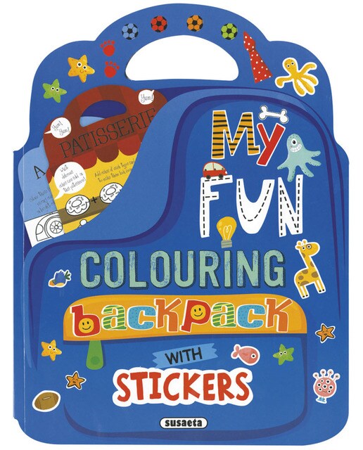 My fun colouring backpack with stickers(Tapa blanda) 1