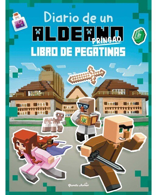 Imagen 0 de Minecraft. Diario de un aldeano pringao. Libro de pegatinas  (Tapa blanda)