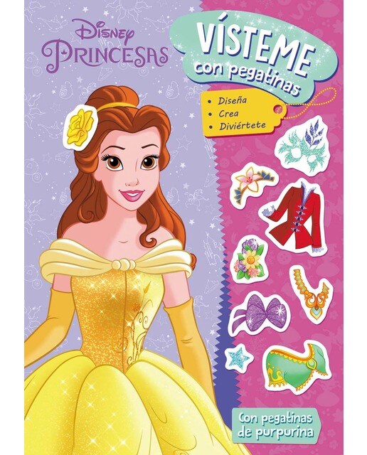 Princesas. Vísteme con pegatinas (Tapa blanda) 1
