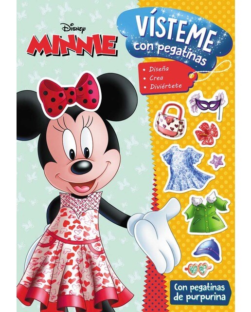 Portada de Minnie. Vísteme con pegatinas