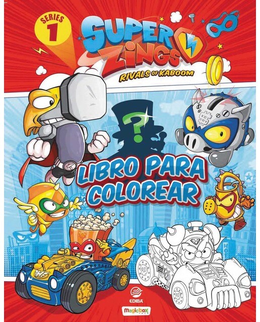 Libro para colorear Superthings Series 1 - España (Capa mole) 1