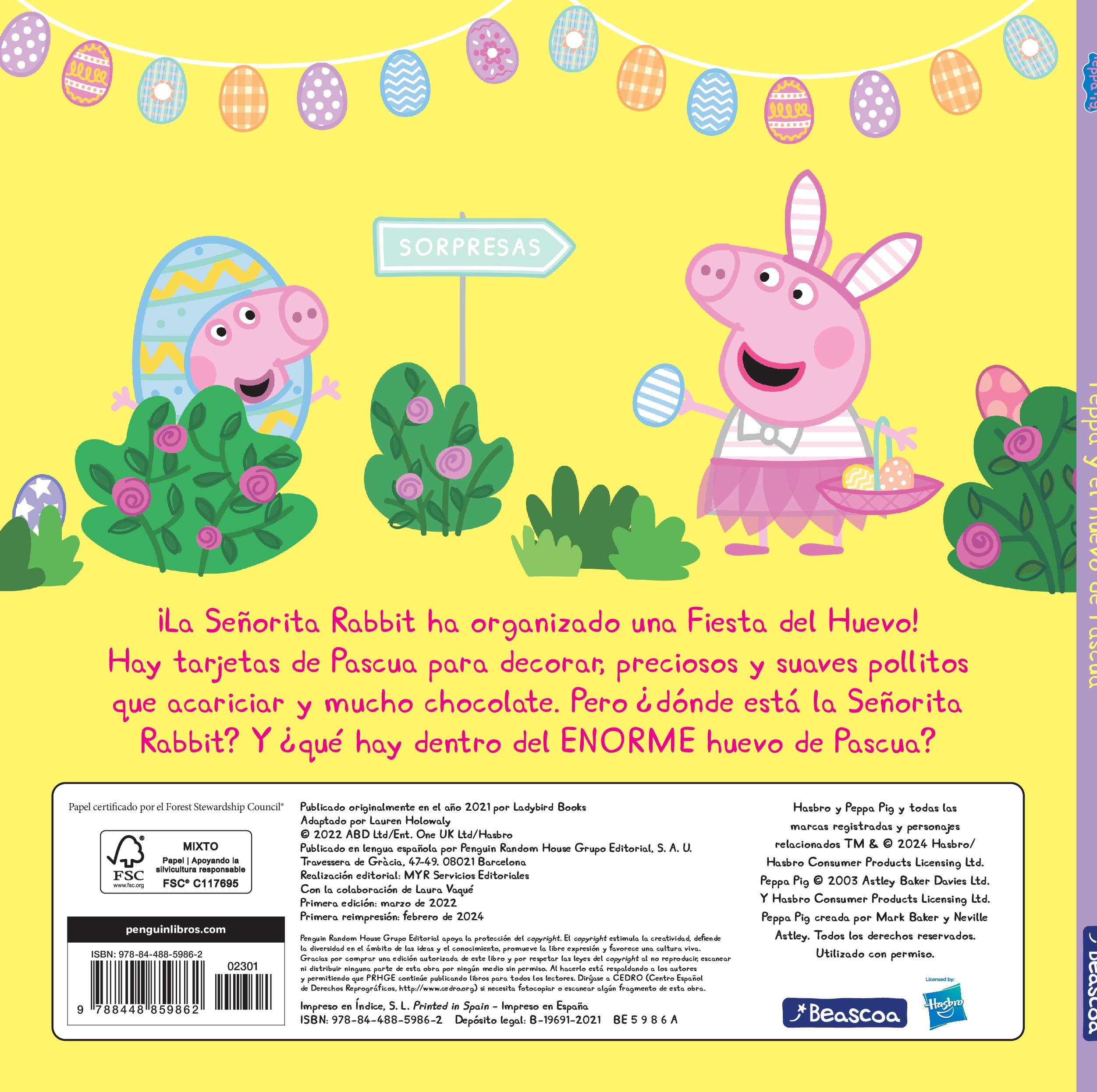 Peppa Pig. Un cuento - Peppa Pig y el huevo de Pascua (Tapa dura) 2