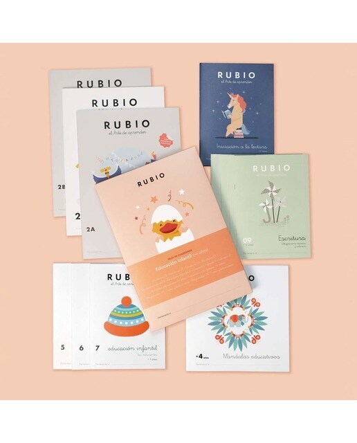Pack de cuadernos Educación Infantil (+4 años)