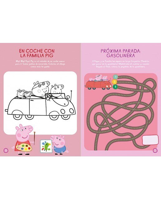 Peppa Pig. Cuaderno de actividades - Súper pegatinas: ¡Con 1000 pegatinas!  (Tapa blanda) 6