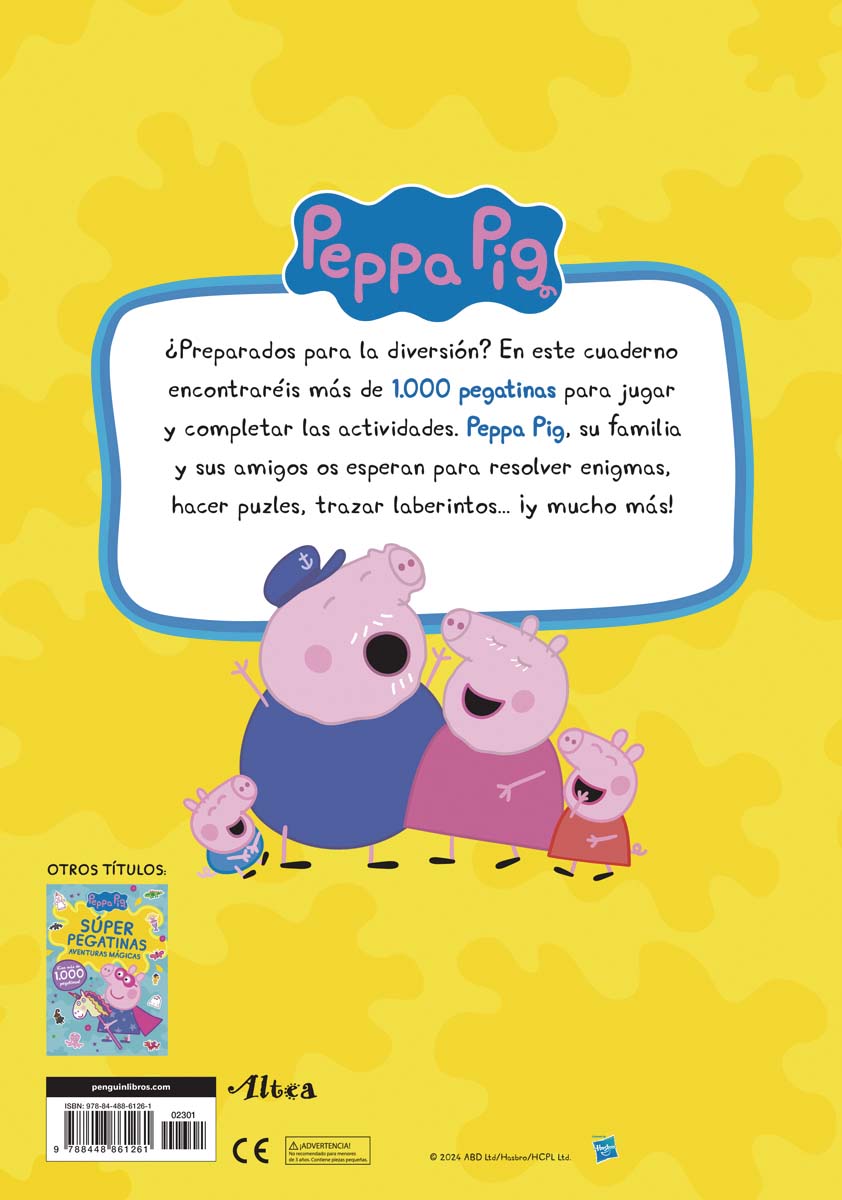 Peppa Pig. Cuaderno de actividades - Súper pegatinas: ¡Con 1000 pegatinas!  (Tapa blanda) 7