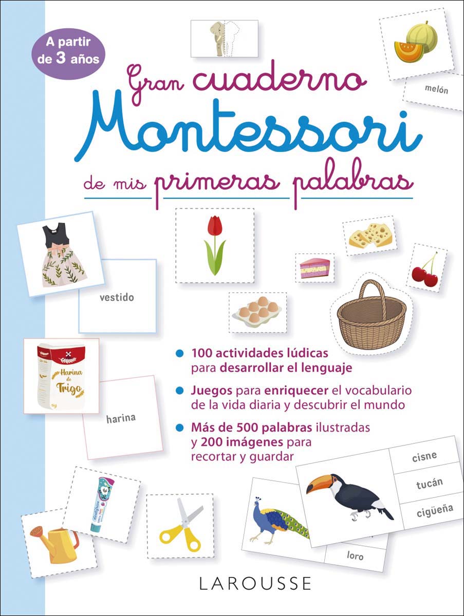 Imagen 0 de Gran cuaderno Montessori de mis primeras palabras  (Tapa blanda)