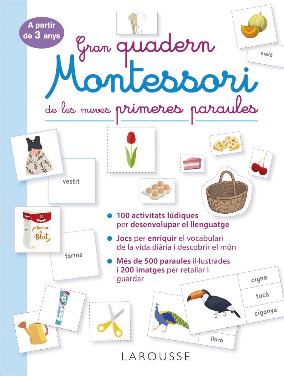 Gran quadern Montessori de les meves primeres paraules  (Tapa blanda) 1