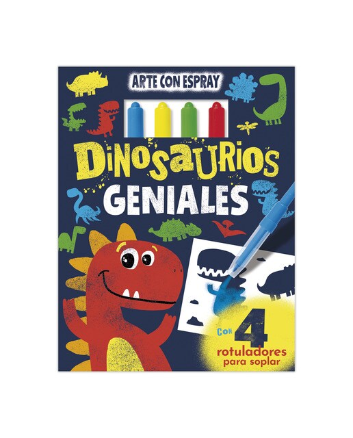 ARTE CON SPRAY - DINOSAURIOS GENIALES (Capa dura) 1