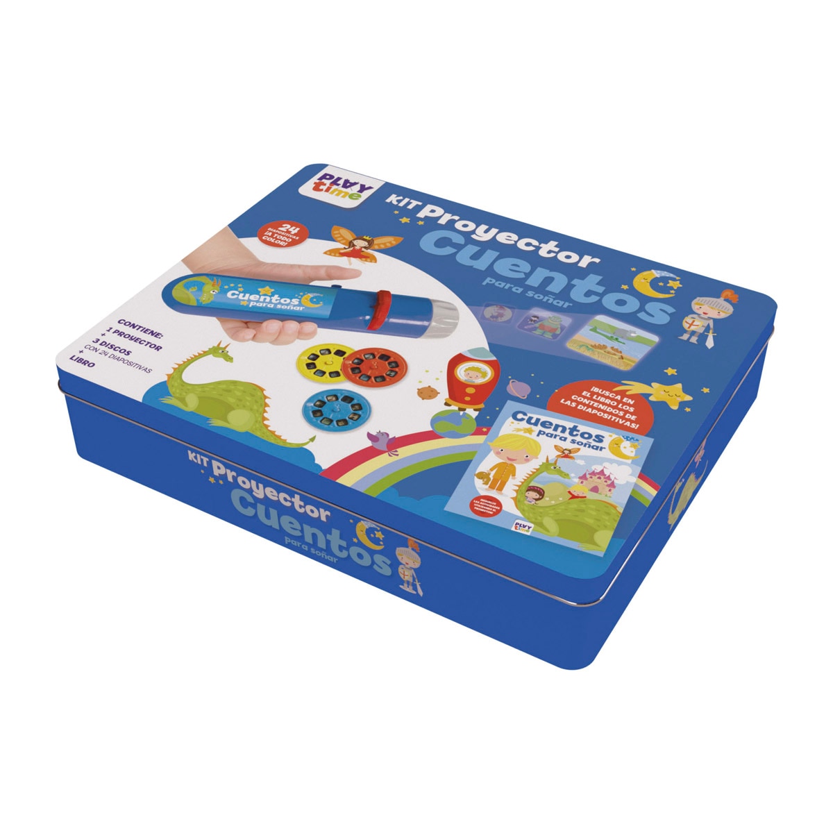 KIT PROYECTOR CUENTOS CAJA METALICA 1