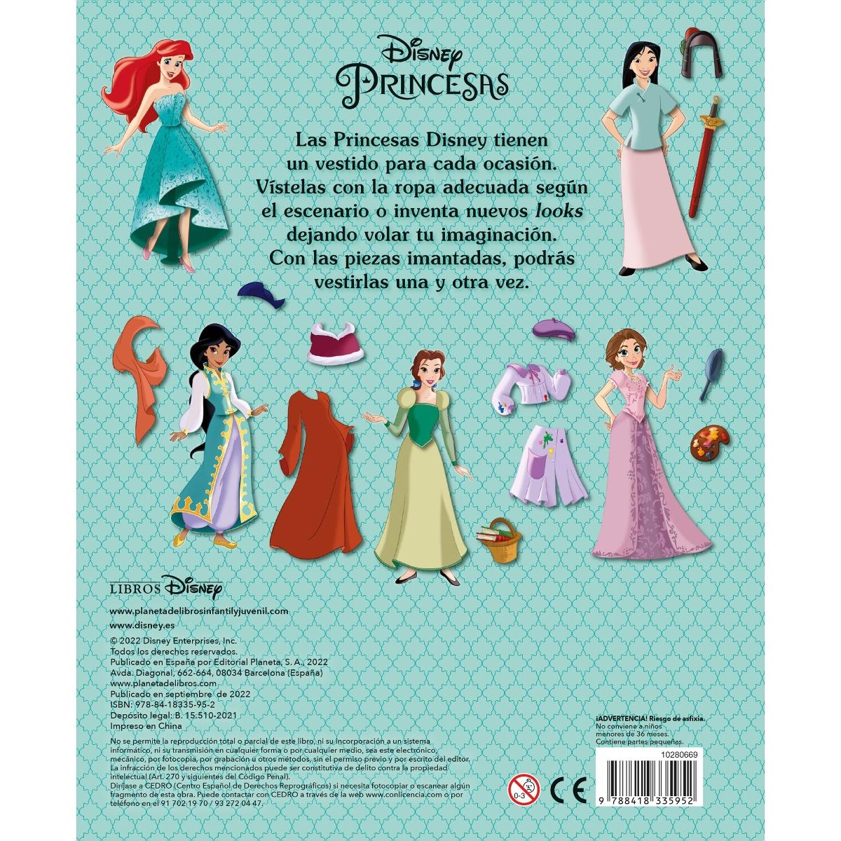 Princesas. Viste a las princesas con imanes: Libro magnético (Tapa dura) 2