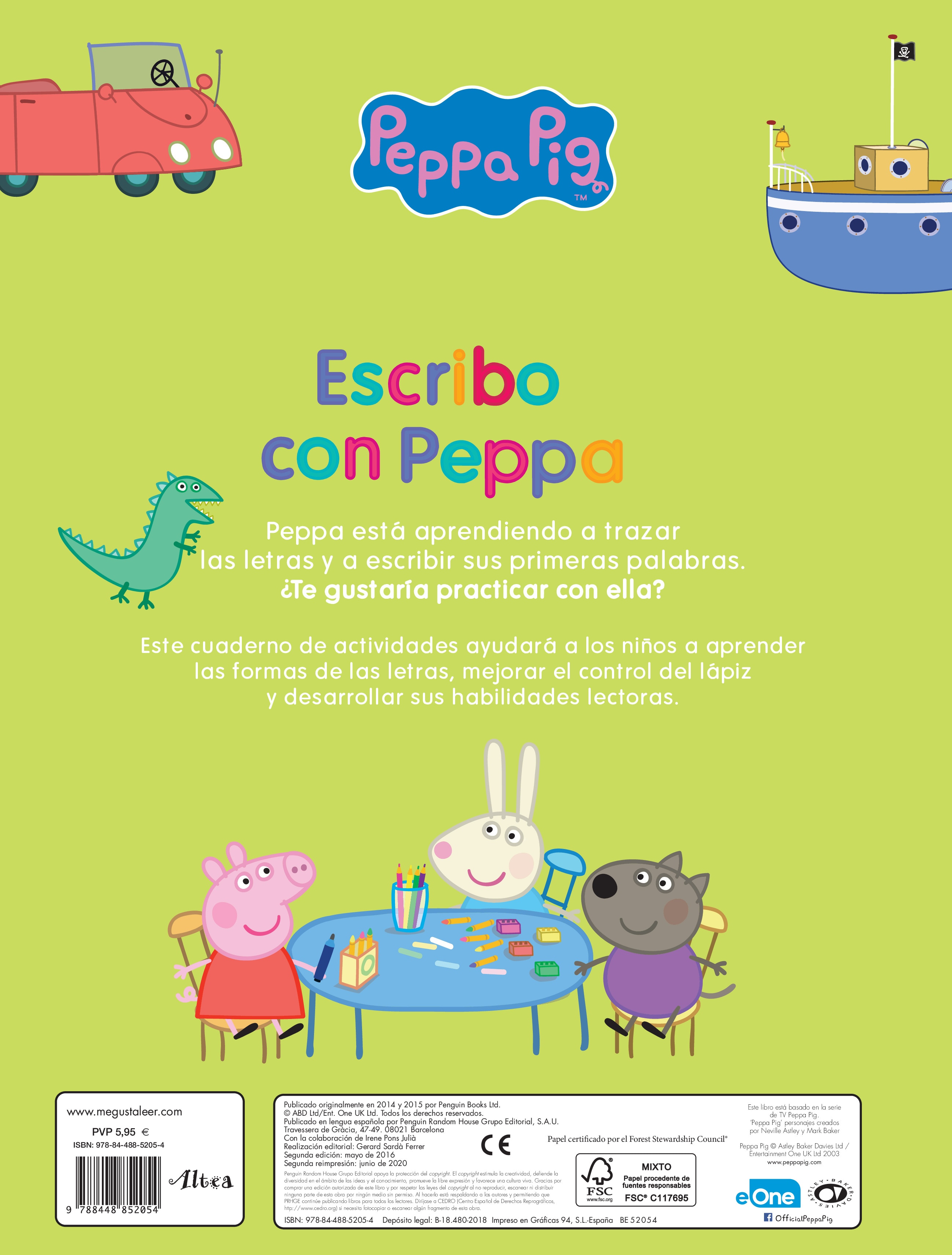 Peppa Pig. Primeros aprendizajes - Escribo con Peppa (Capa mole) 2