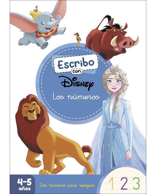 Imagen 0 de Escribo con Disney. Los números (4-5 años) (Disney. Primeros aprendizajes): Con números para reseguir  (Tapa blanda)