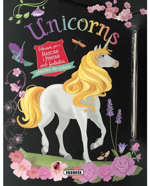 Unicorns. Dibuixos per a rascar i pintar