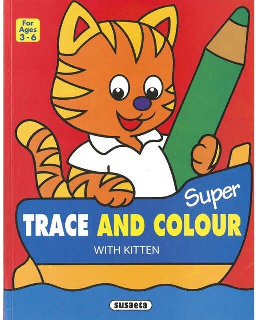 Super trace and colour with kitten 1