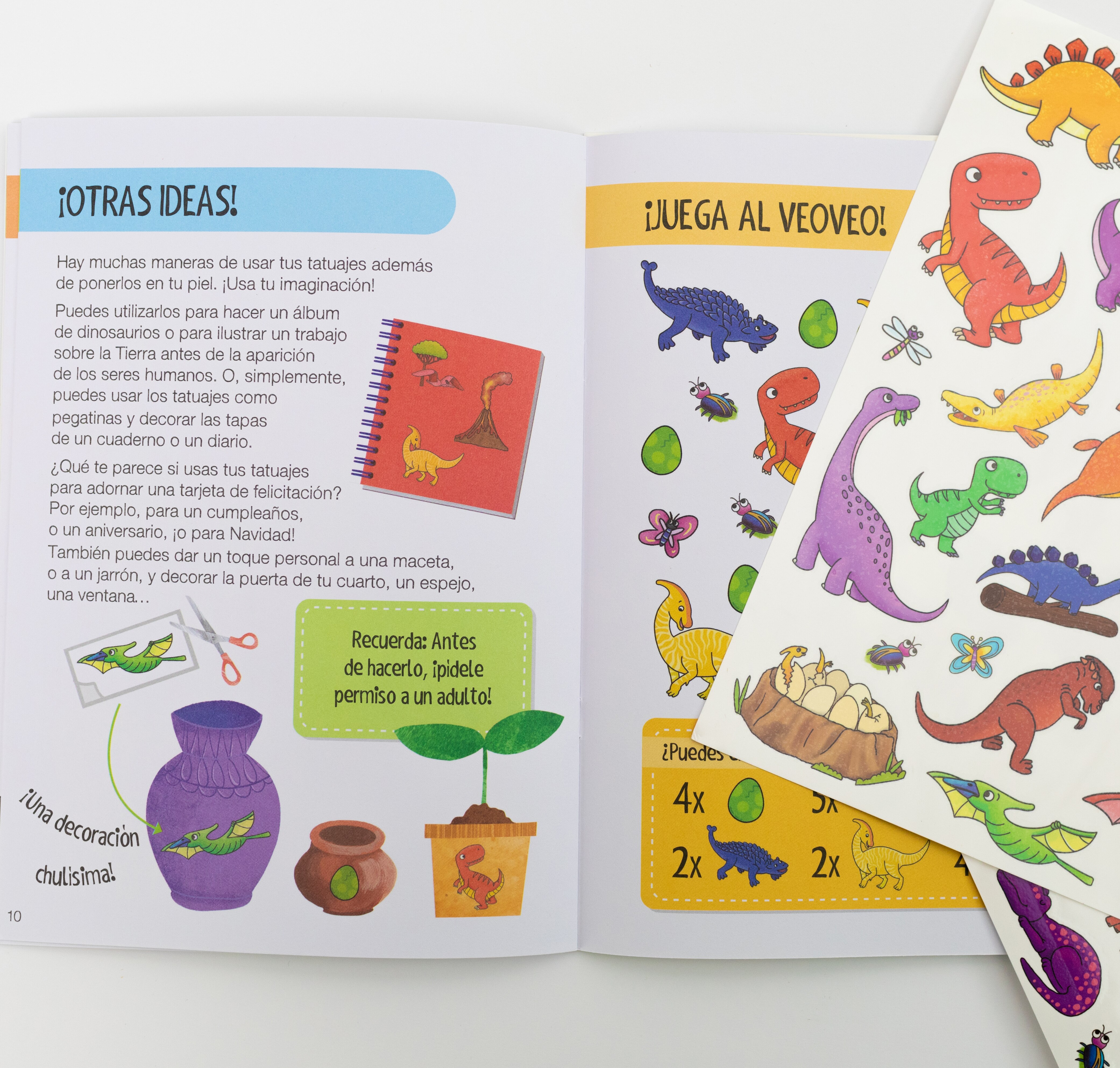 Tatuajes para niños. Dinosaurios  (Tapa dura) 5