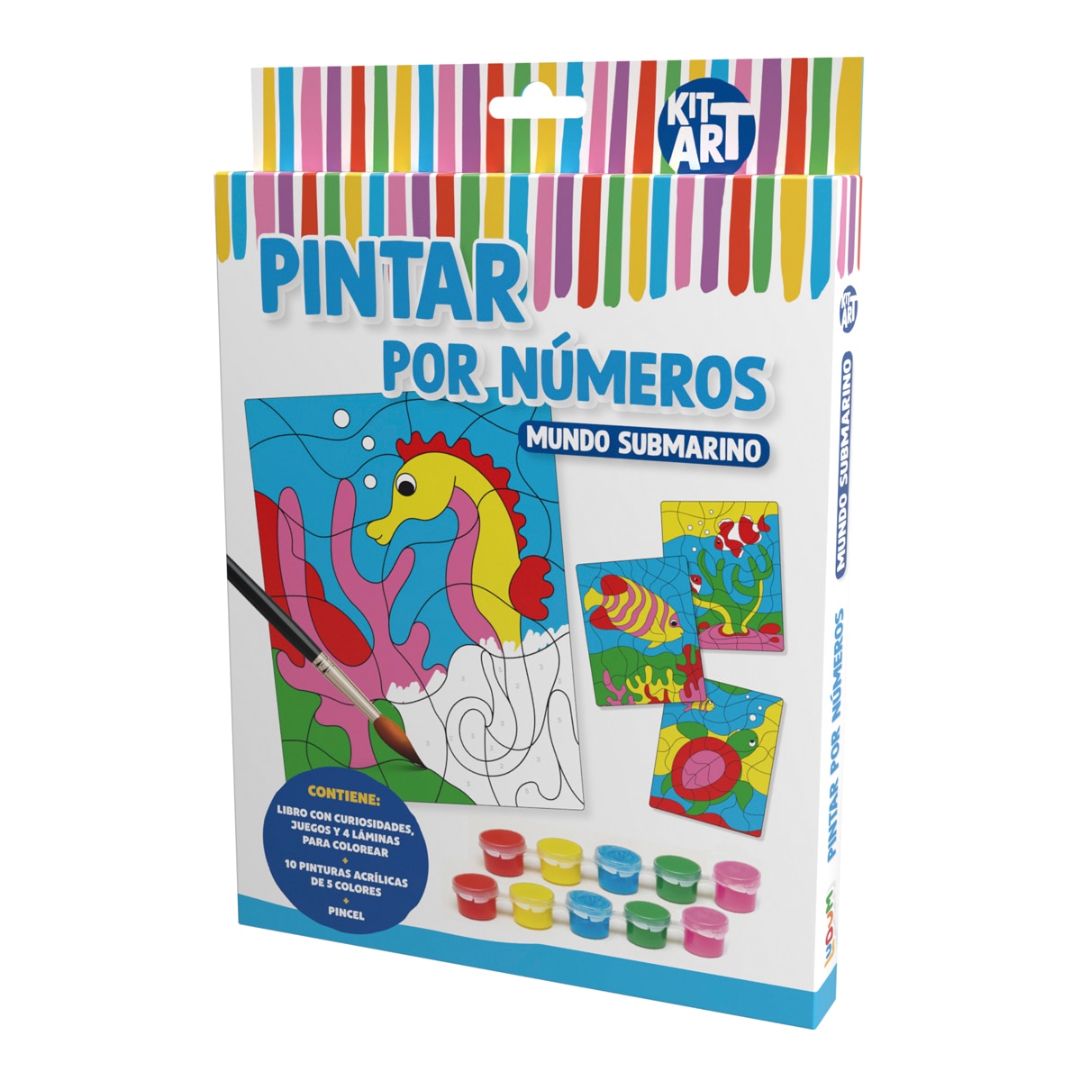 LUDUM KIT ART - PINTAR POR NUMEROS - MUNDO SUBMARINO 1