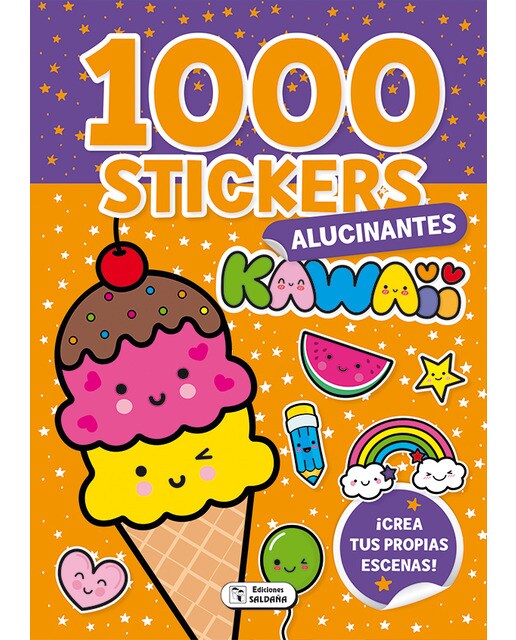 1000 STICKERS KAWAII ALUCINANTES (Capa mole) 1