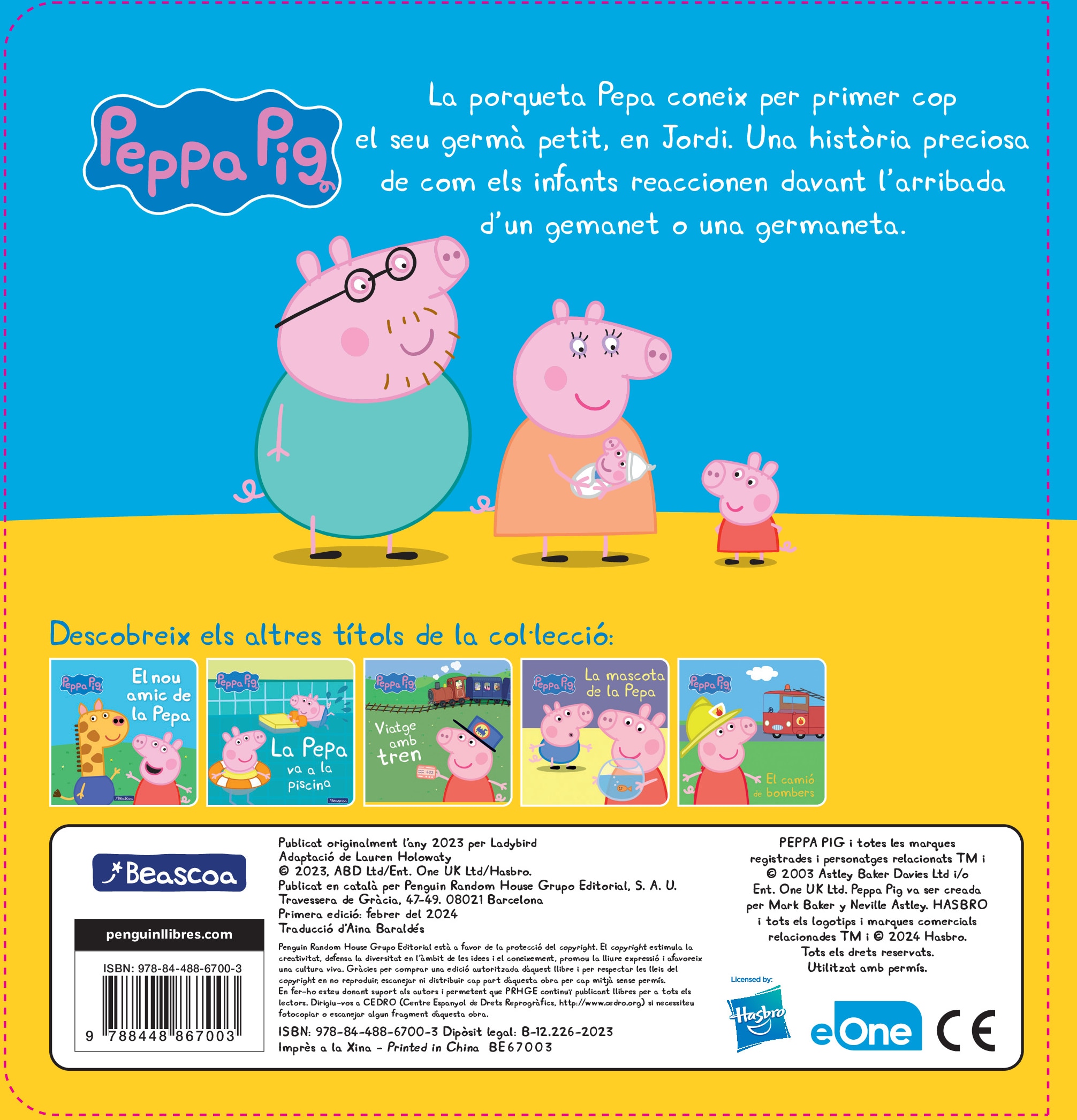 Peppa Pig. Llibre de cartró - La Pepa i el nadó 2