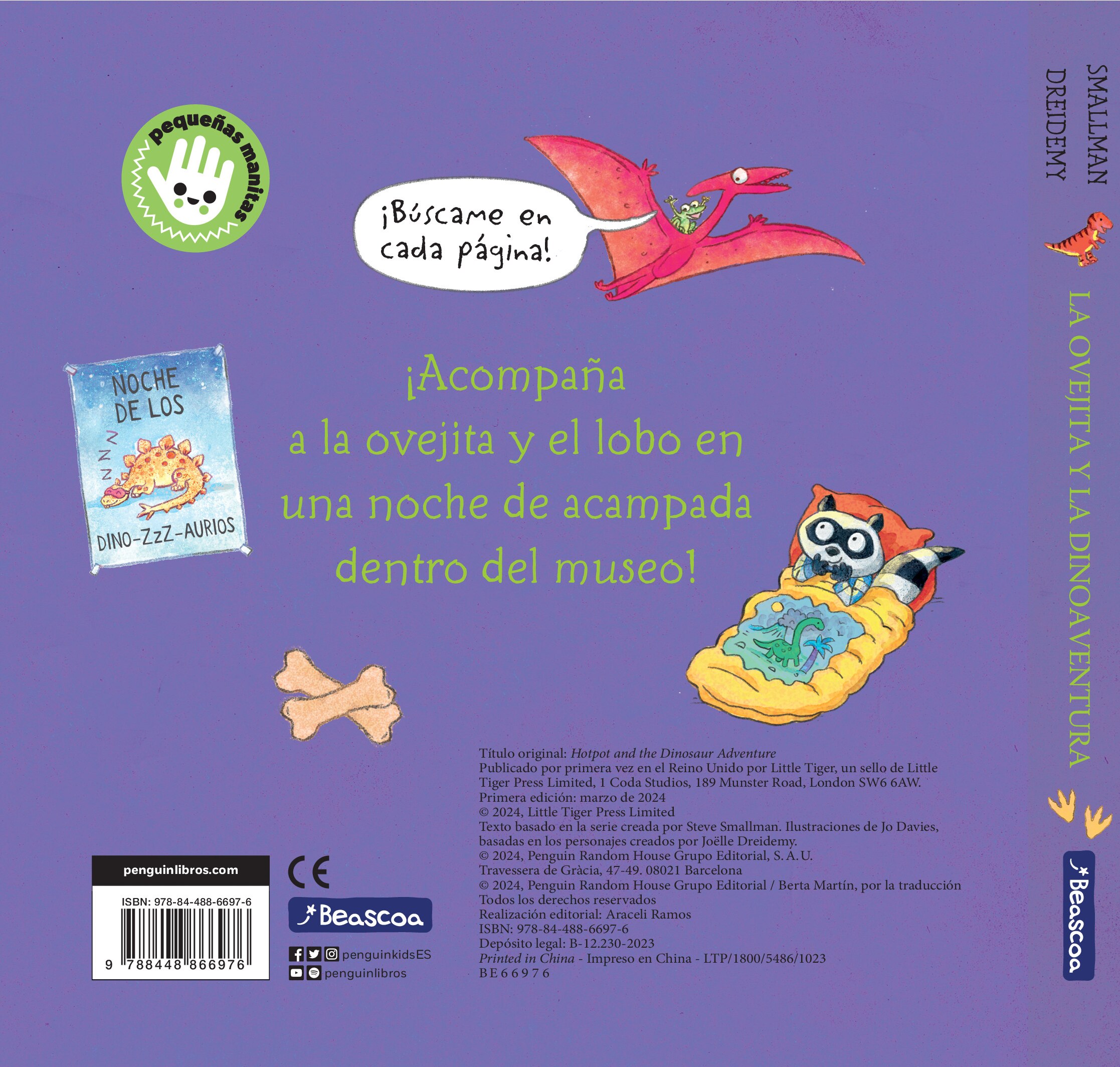 La ovejita y la dinoaventura (La ovejita que vino a cenar. Libro de cartón con mecanismos) 2
