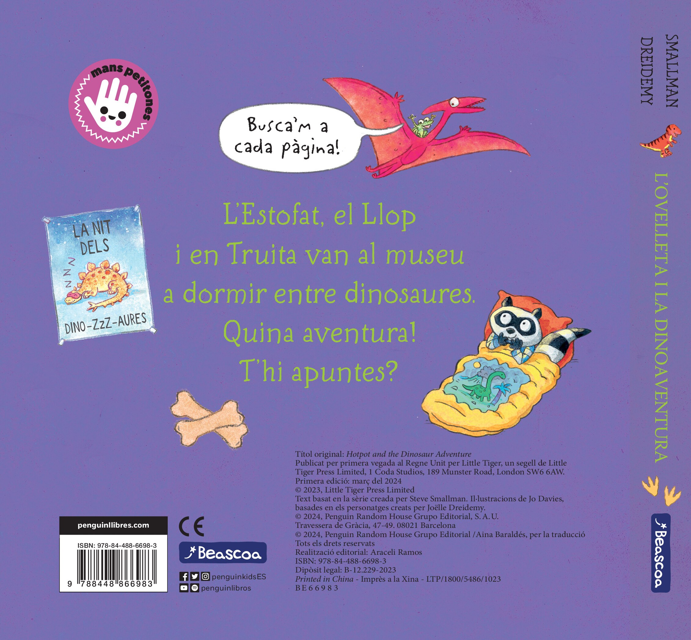 L'ovelleta i la dinoaventura (L'ovelleta que va venir a sopar. Llibre de cartró amb mecanismes) 2