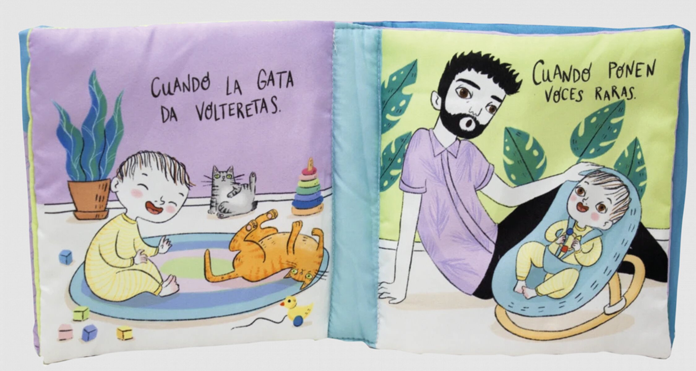 ¿Dónde está la risa? Libro de tela 4
