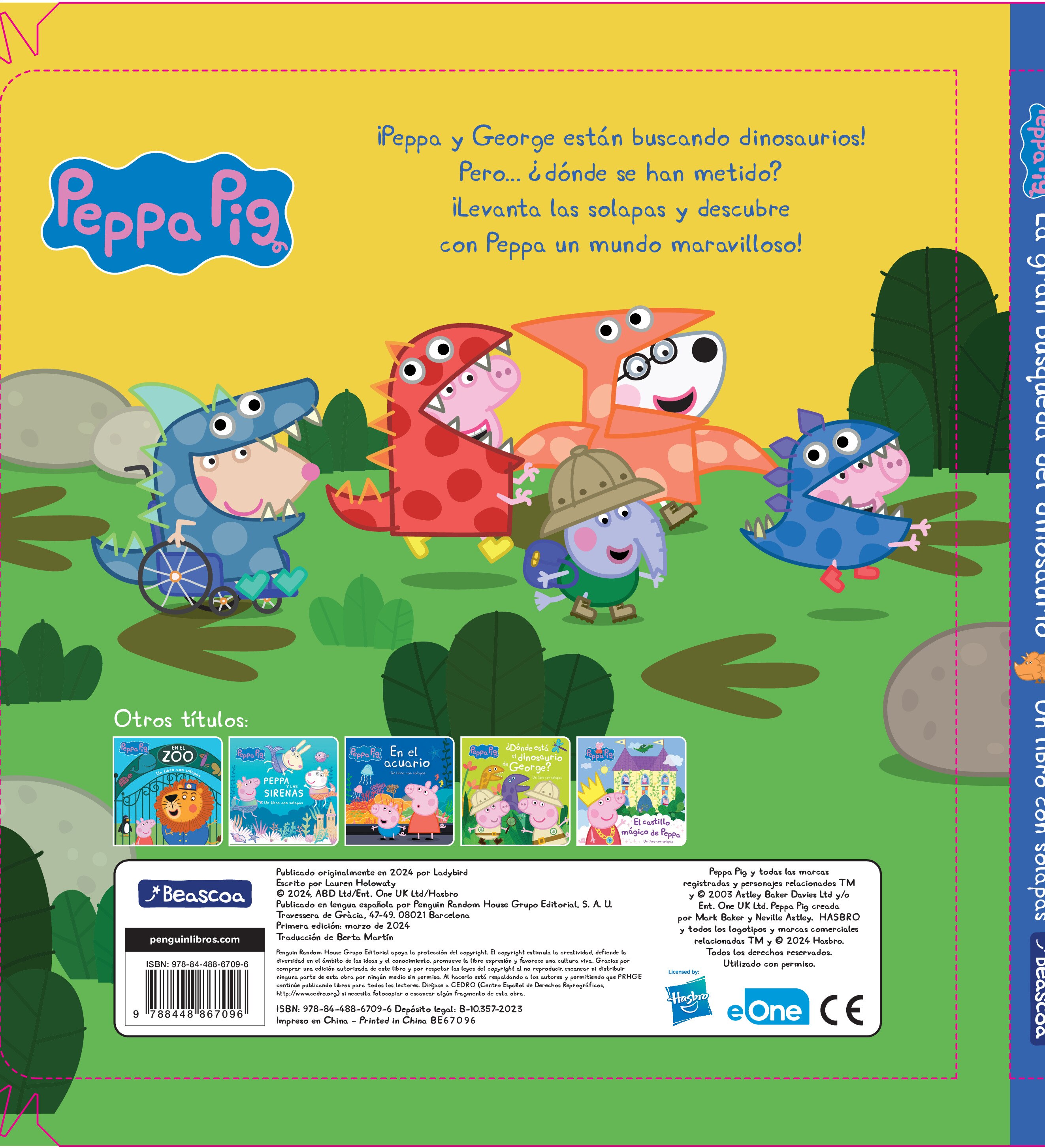 Peppa Pig. Libro de cartón con solapas - La gran búsqueda del dinosaurio 2