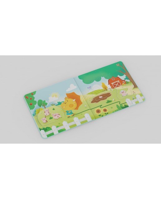 Dino-Dino Dinosaurio descubre la granja (Dino-Dino Dinosaurio): Libro de cartón con solapas para niños y niñas de 0 a 3 años 4