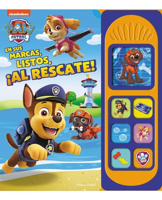 EN SUS MARCAS, LISTOS, ¡AL RESCATE!  7 BOTONES CON SONIDO PATRULLA CANINA LSB (Capa dura) 1