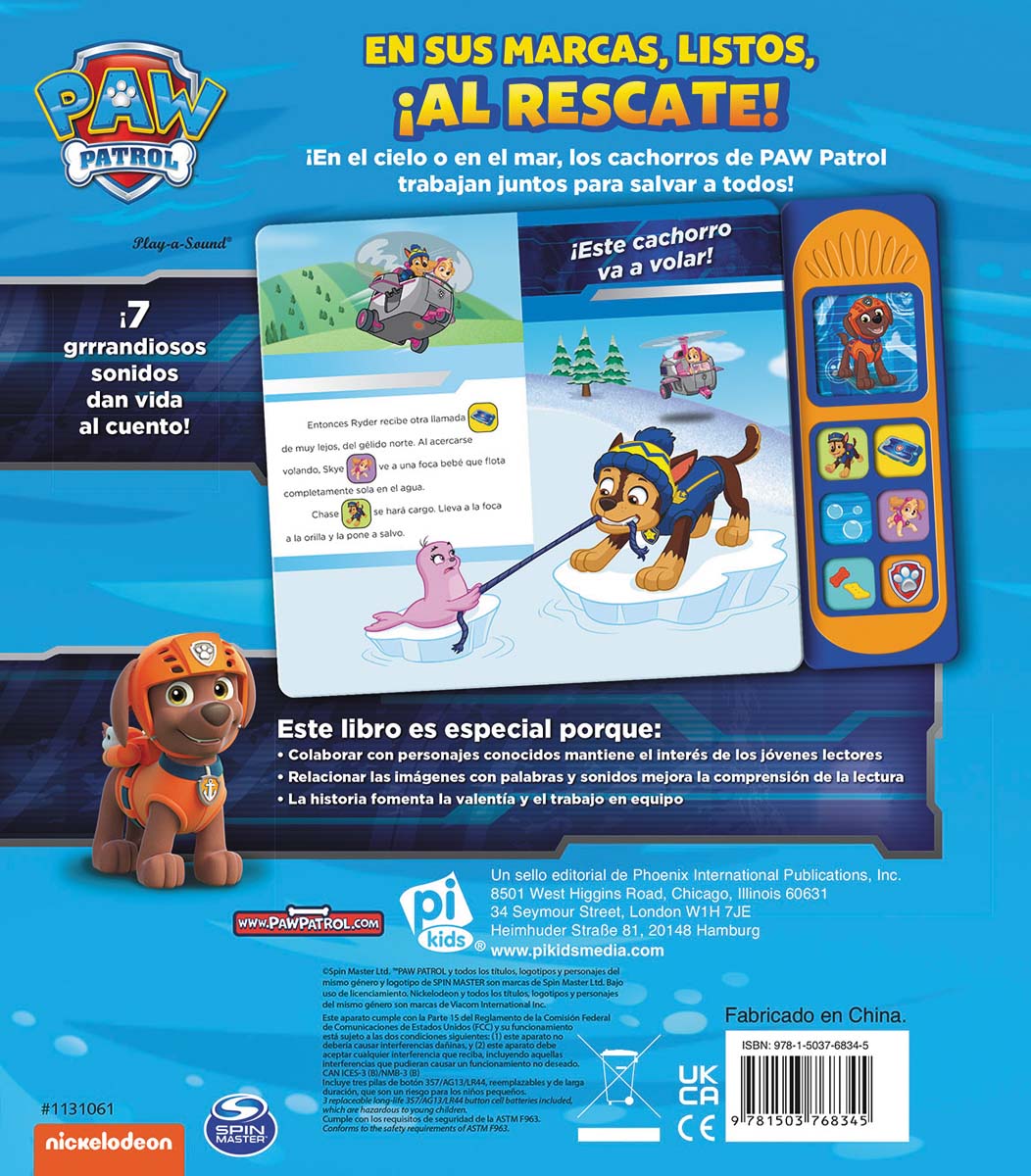 EN SUS MARCAS, LISTOS, ¡AL RESCATE!  7 BOTONES CON SONIDO PATRULLA CANINA LSB (Capa dura) 2