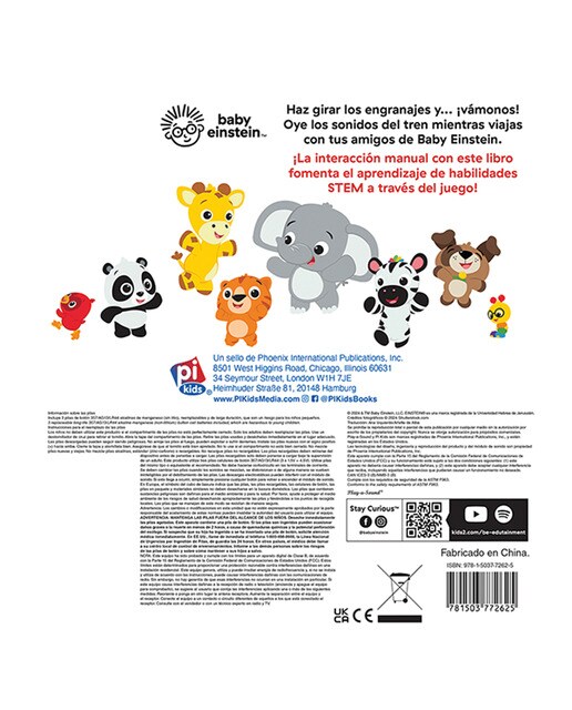 VAMOS A VIAJAR EN TREN BABY EINSTEIN (Capa dura) 2
