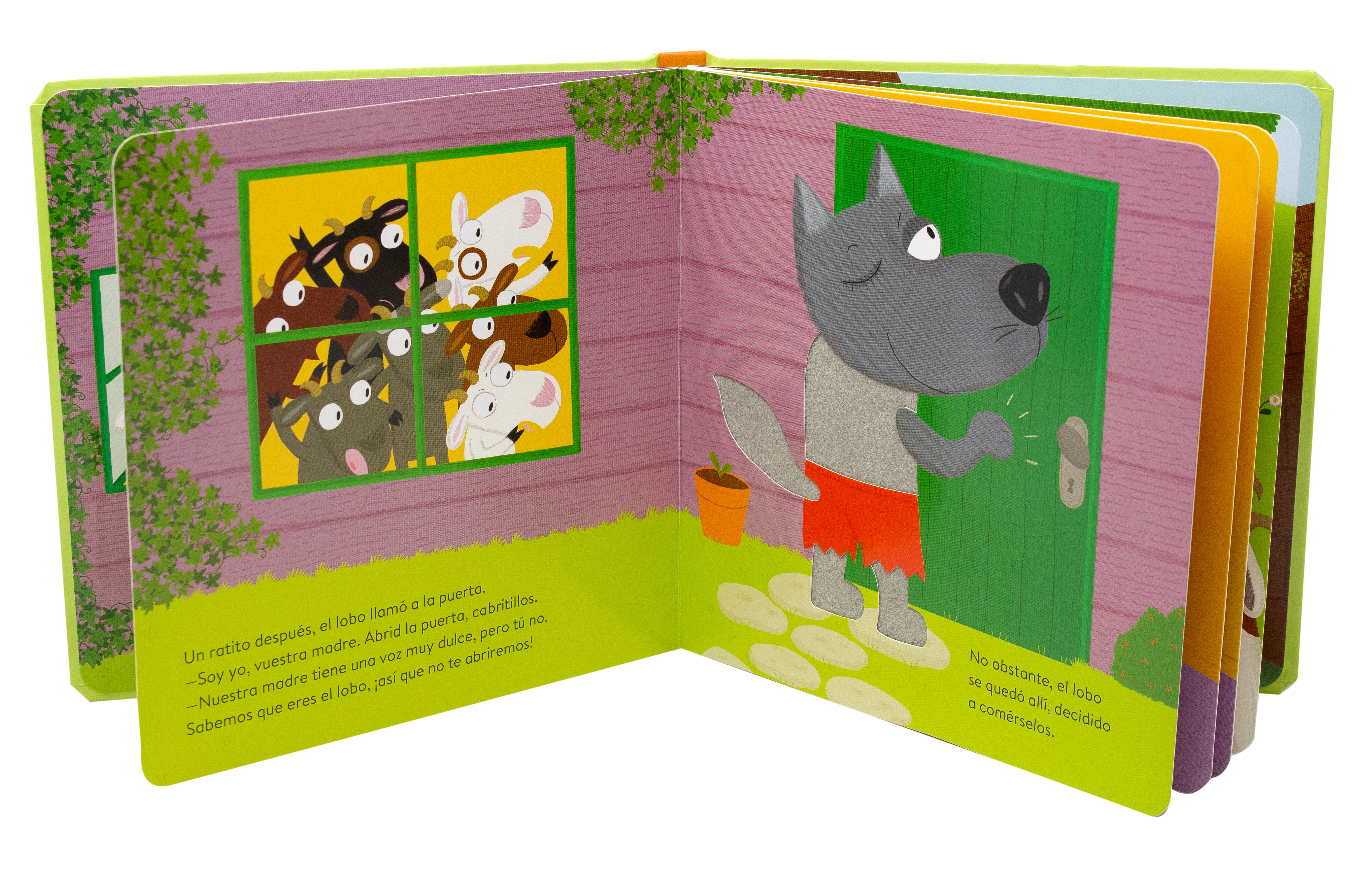 El lobo y los siete cabritillos. Cuento con texturas 3