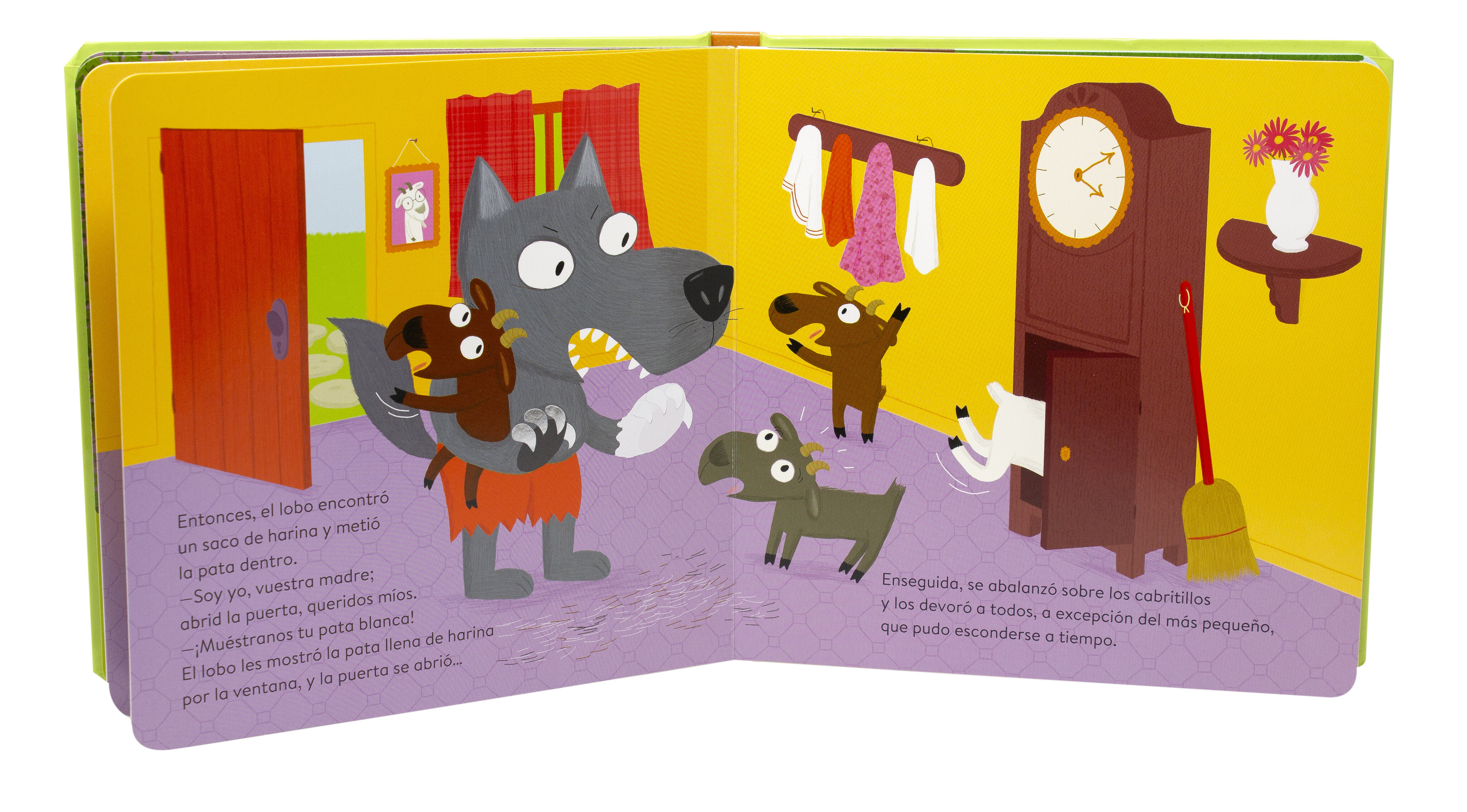 El lobo y los siete cabritillos. Cuento con texturas 4