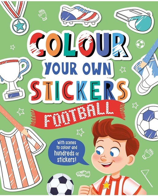 Colour your own stickers: football 1