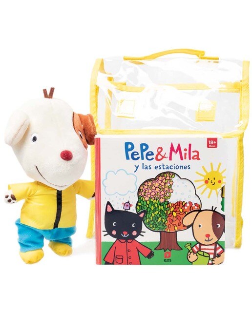 Imagen 0 de Pack Pepe y Mila y las estaciones + muñeco del perro Pepe (Tapa dura)