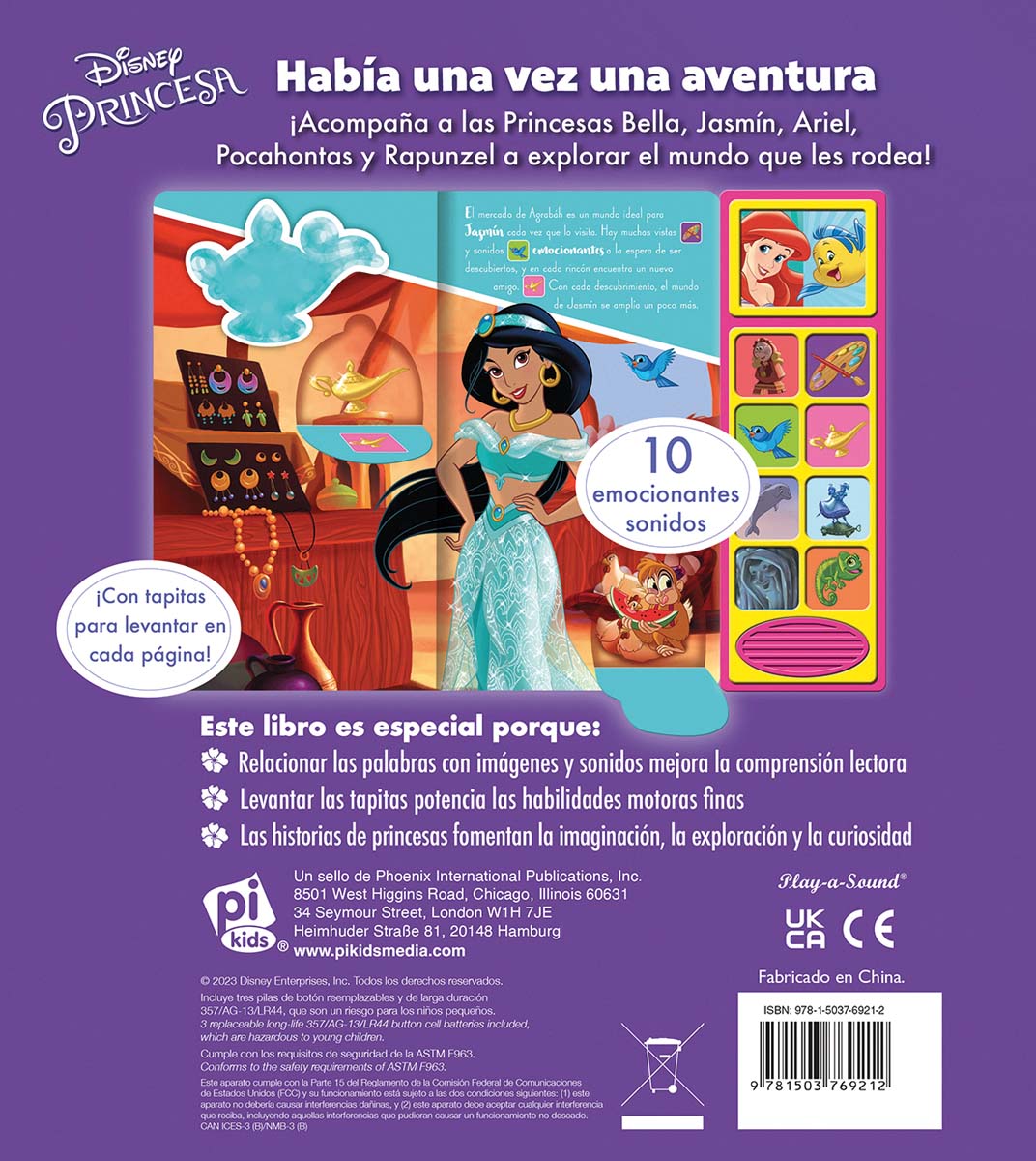 HAB?A UNA VEZ UNA AVENTURA. LEVANTA Y ESCUCHA PRINCESAS DISNEY. LFSB (Capa dura) 2