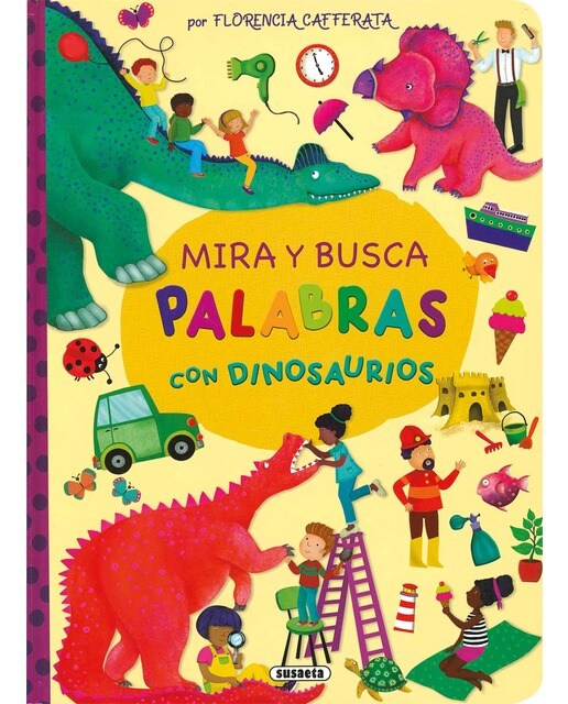 Mira y busca palabras con dinosaurios 1