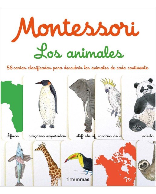 Imagem 0 de Montessori. Los animales: 1 libro y 56 tarjetas