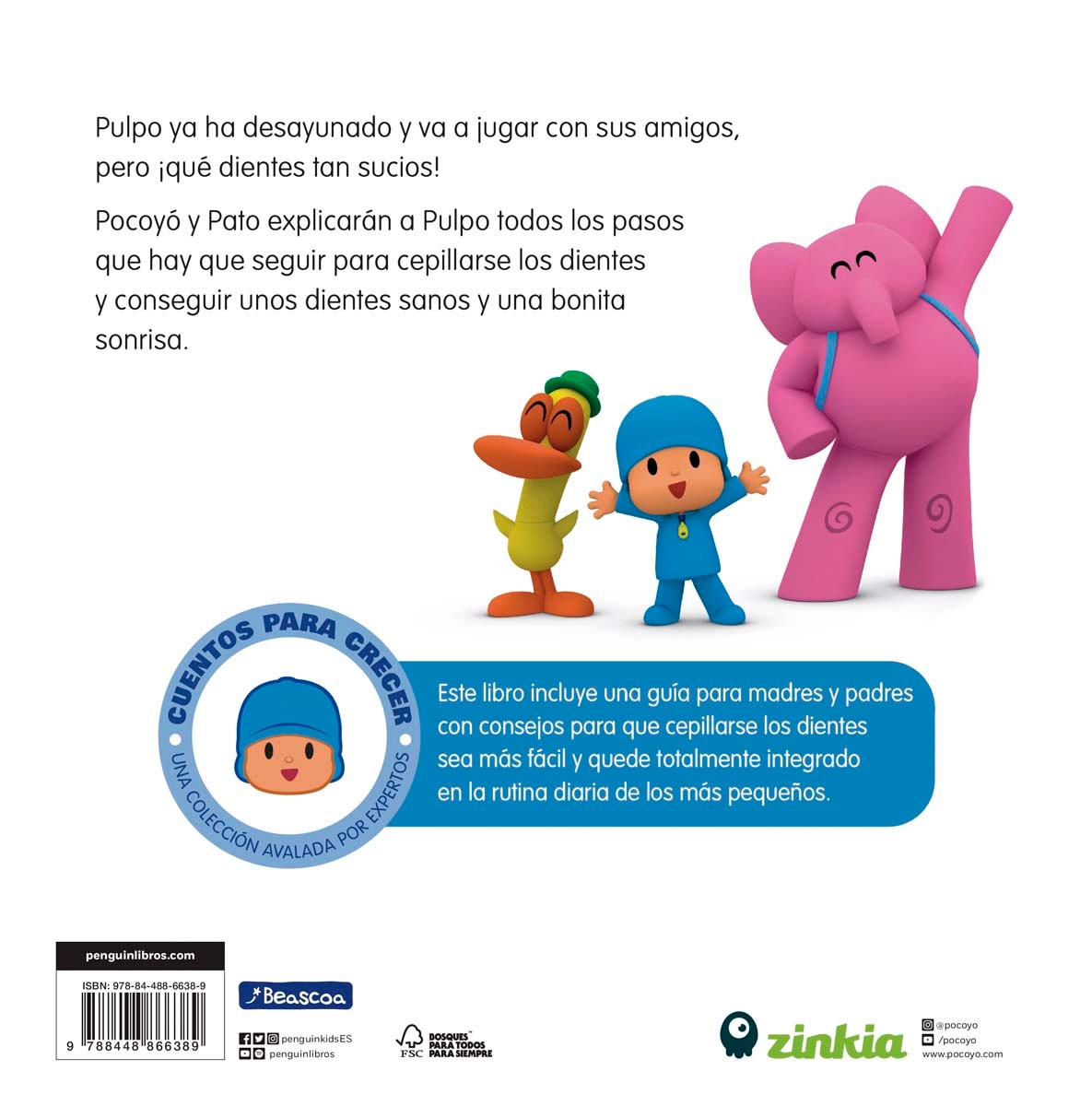Pocoyó. Un cuento - Cuentos para crecer: A cepillarse los dientes (Capa dura) 3