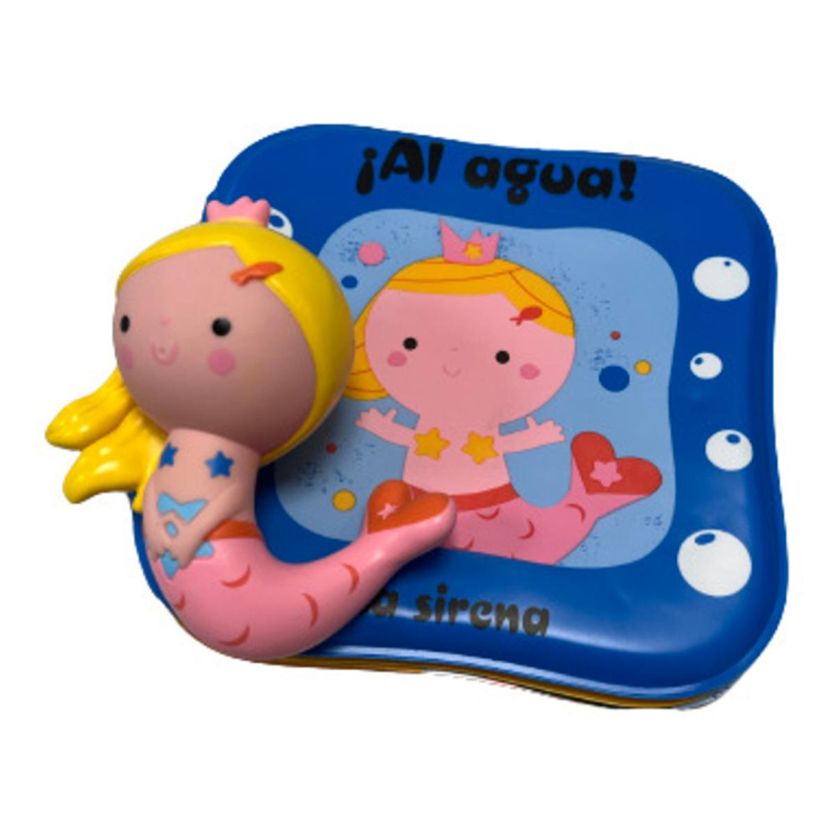 ¡Al agua! - La sirena: Un libro de baño para bebés de 0 a 3 años (incluye un cuento y un muñequito SIN AGUJERO para jugar en la bañera) 2