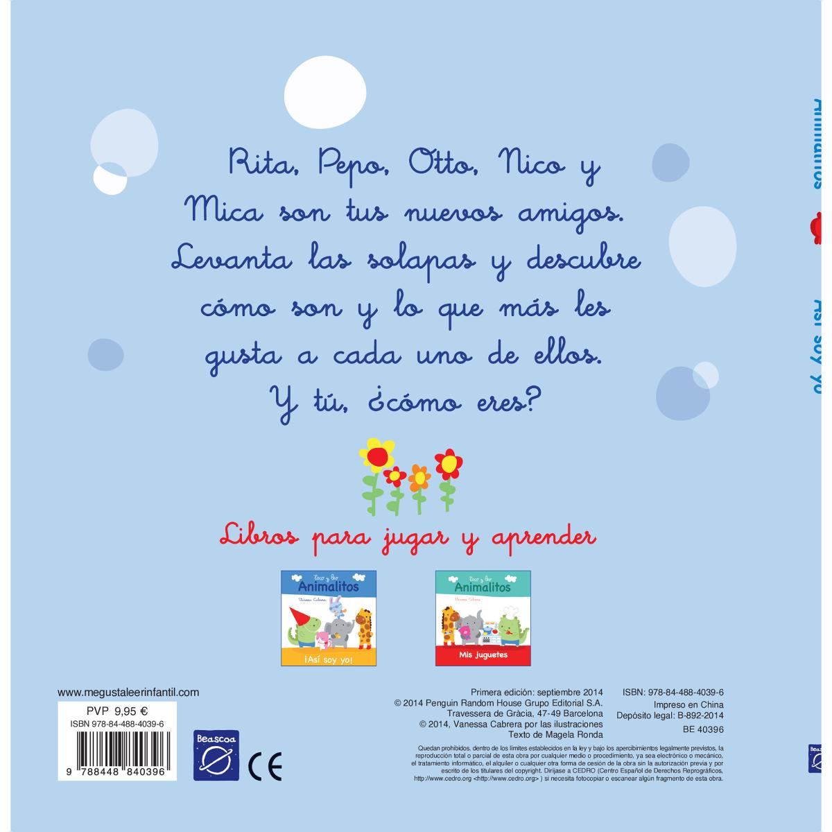 ¡Así soy yo! (Toco y leo. Animalitos) (Capa dura) 2