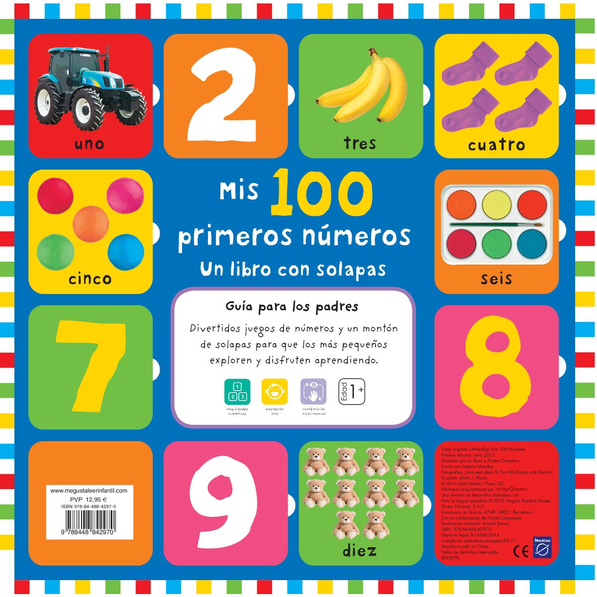 Mis 100 primeros números (un libro con solapas): Un libro con solapas 2
